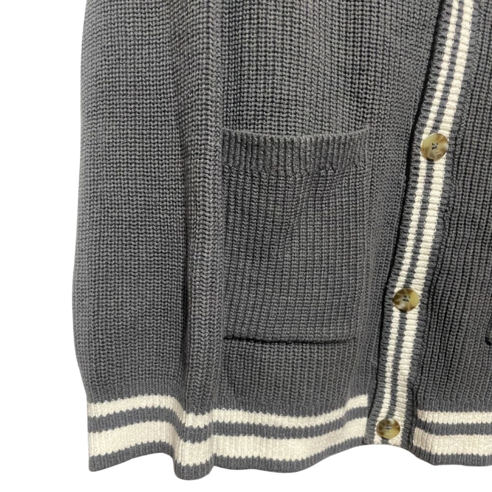NWT Bookish Varsity Oversized Textured Cardigan Sweater - Picture 4 of 9